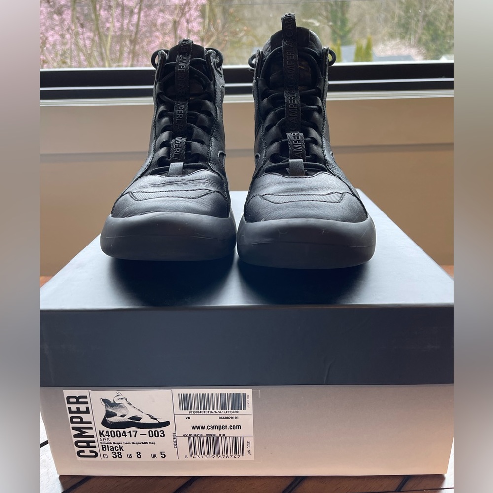 CAMPERLAB Black ABS Hi-top Sneakers Size 38